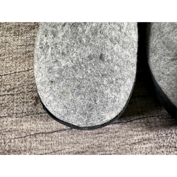 Glerups The Boot Gray Wool With Camp Sole Slipper - US Size 13 main image 5